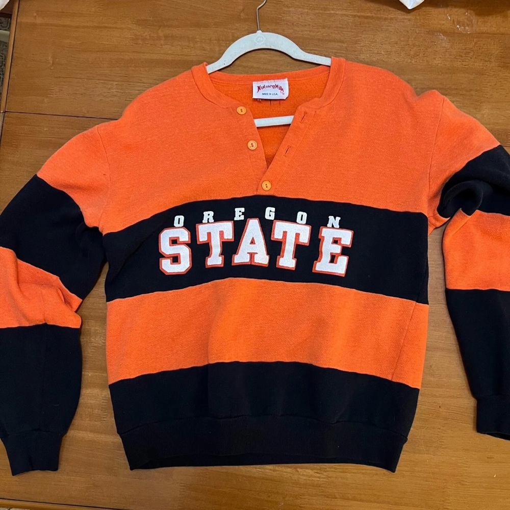Vintage Oregon State University Cardigan Sweater Made in USA Women’s Large